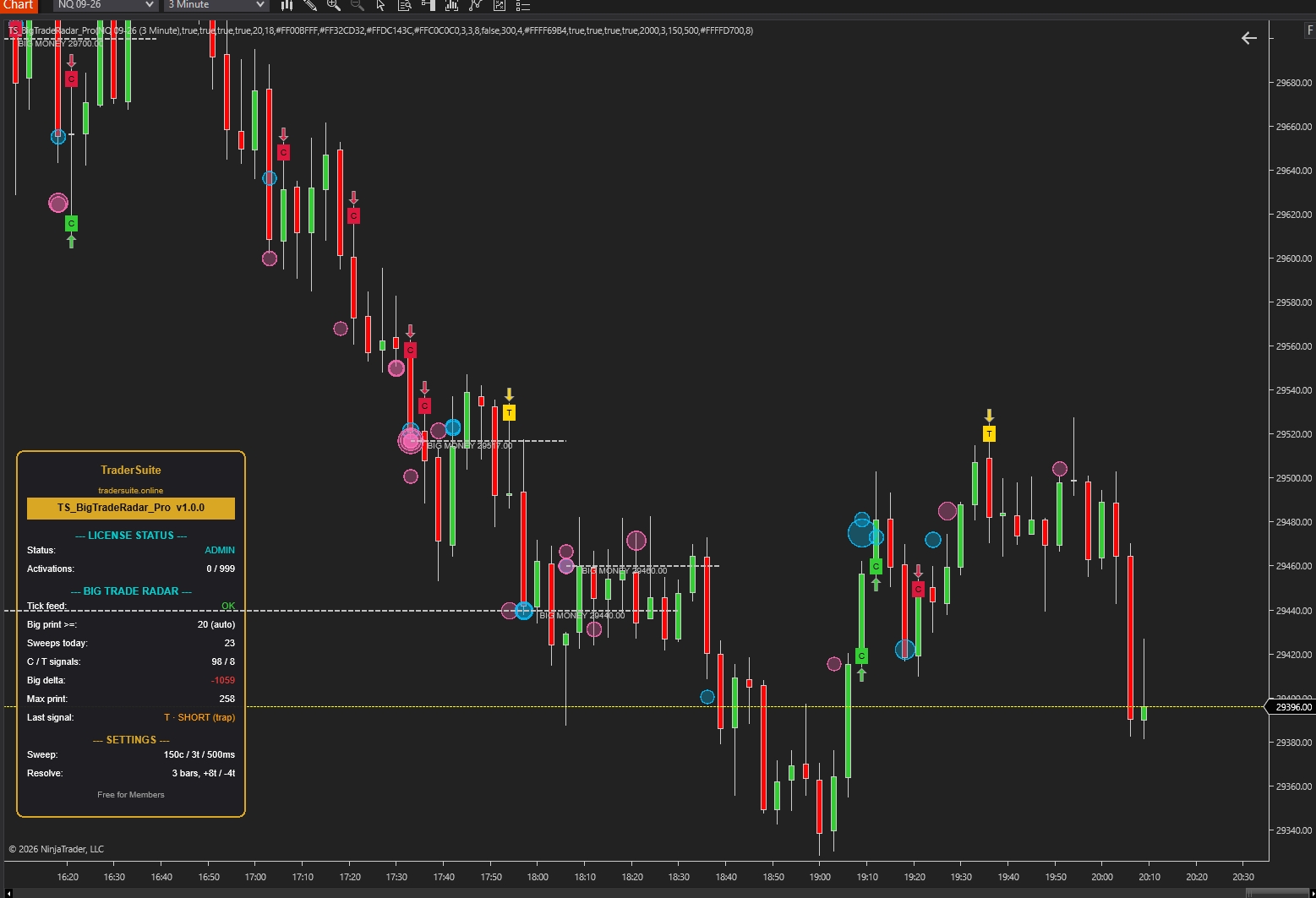 TS_Big_Radar_Pro - NT8 Trading Indicator